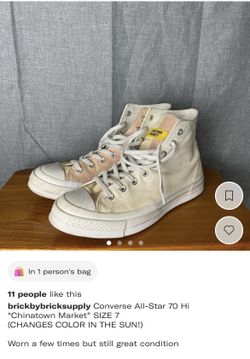 CACTUS PLANT FLEA MARKET CONVERSE SZ 7 MENS