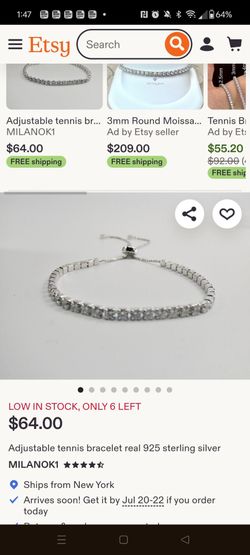 Tennis bracelet