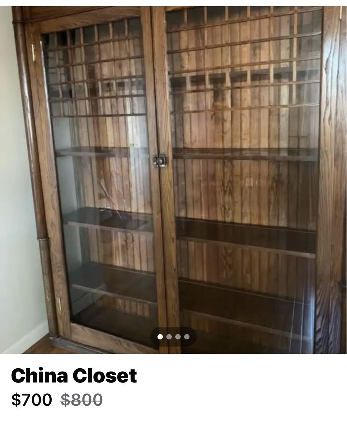China Closet/ Bookcase
