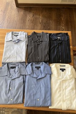 6 Men Dress Shirts 