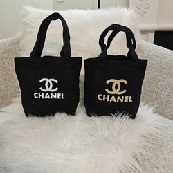 Black Small Totebags - 2 Pieces