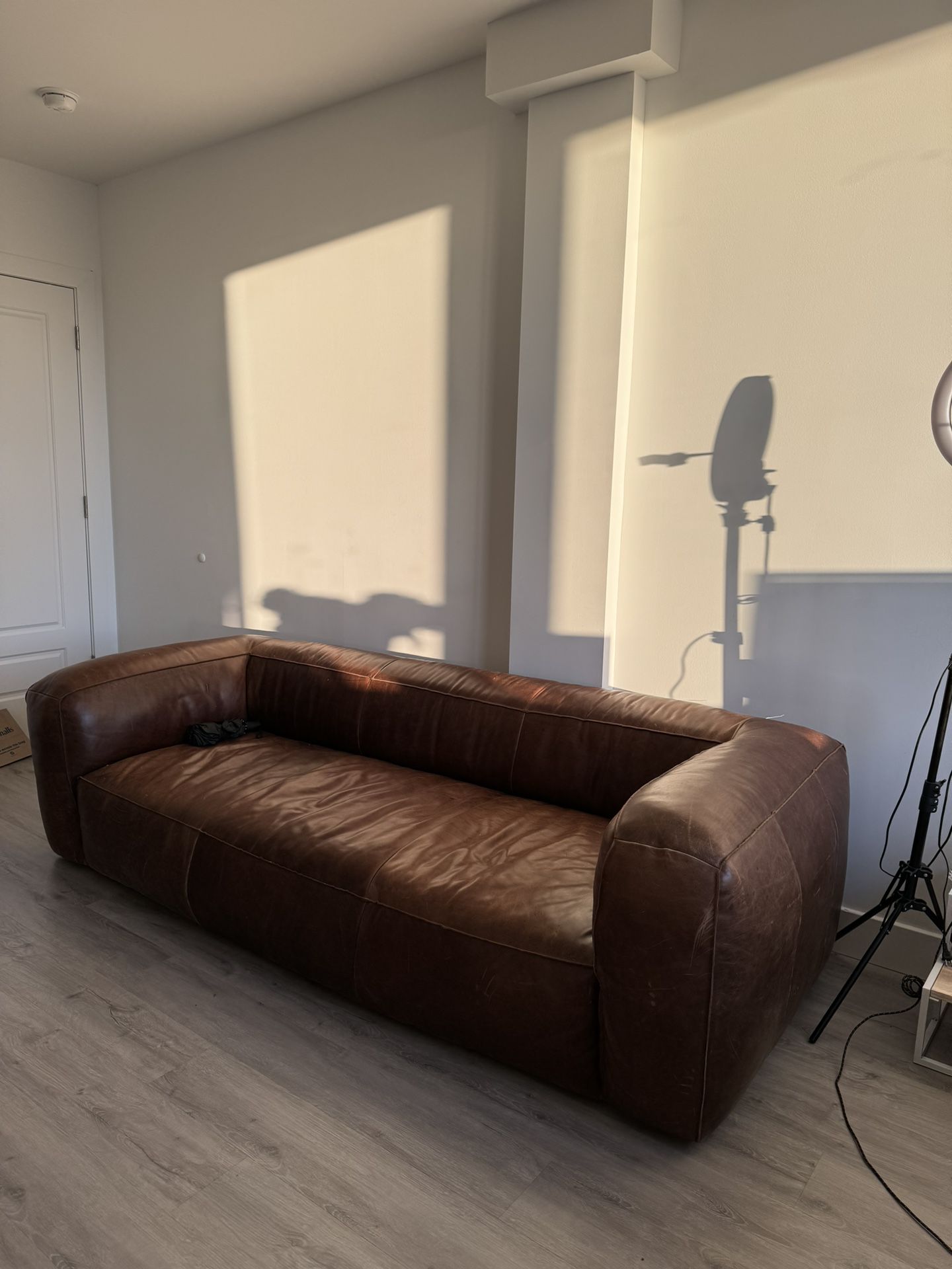 Italian Leather Couch 