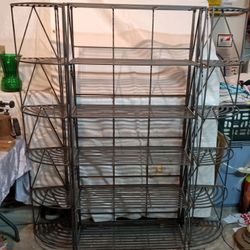 Heavy Duty Metal Shelving Set, Includes Three Piece 