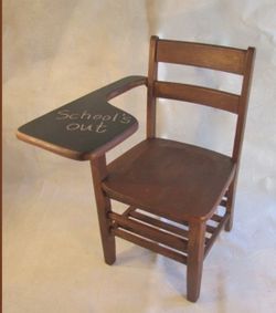 Vintage Refurbish school desk