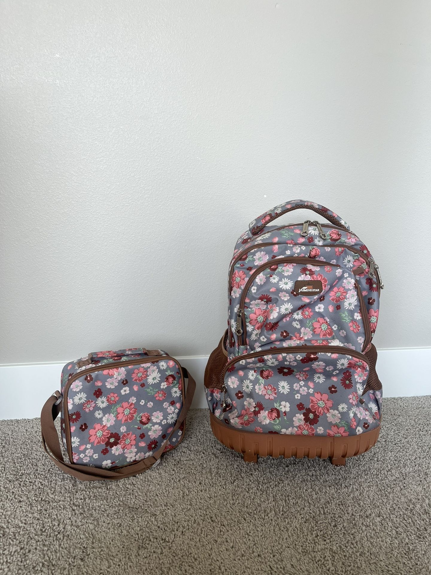 Rolling Backpack With Lunchbox