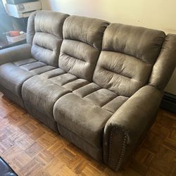 Bobs furniture Dual reclining sofa