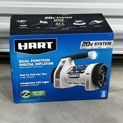 NEW Hart 20V Digital Tire Inflator TOOL ONLY