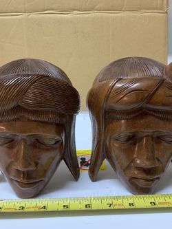 Hand Carved Book Case Divider