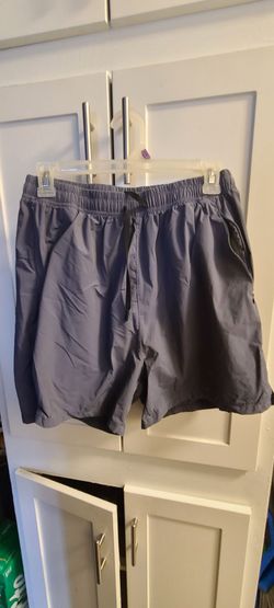 Men's Gray Nylon Swim Shorts