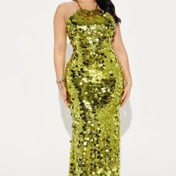 Green Sequin Dress 👗 