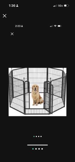 8 PANEL 32” TALL HEAVY DUTY DOG PLAYPEN NEW