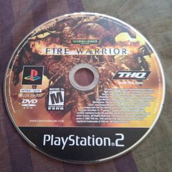 Warhammer Fire Warrior  For Ps2 Great Game !