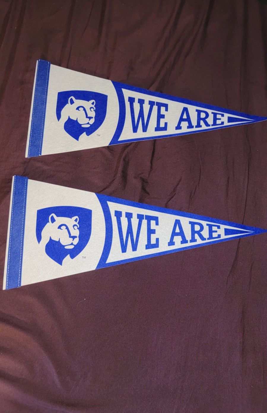 NEW..2 Penn State Pennant Flags