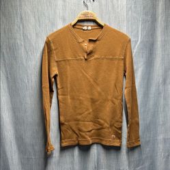 Tentree waffle fabric long sleeve shirt size small 