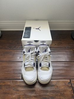 Jordan 4 Retro “Metallic Purple” – Size 9 (OG Box)