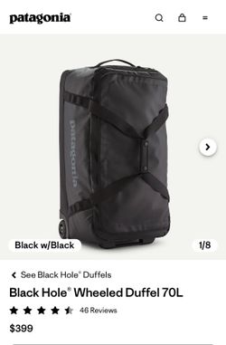 Patagonia Black Hole® Wheeled Duffel 70L brand new