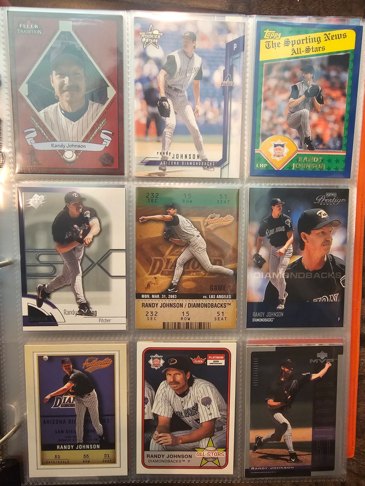 Randy Johnson Baseball Cards