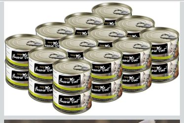 Fussie Cat,Premium Wet Can Food,24 Cans,5.5 0x