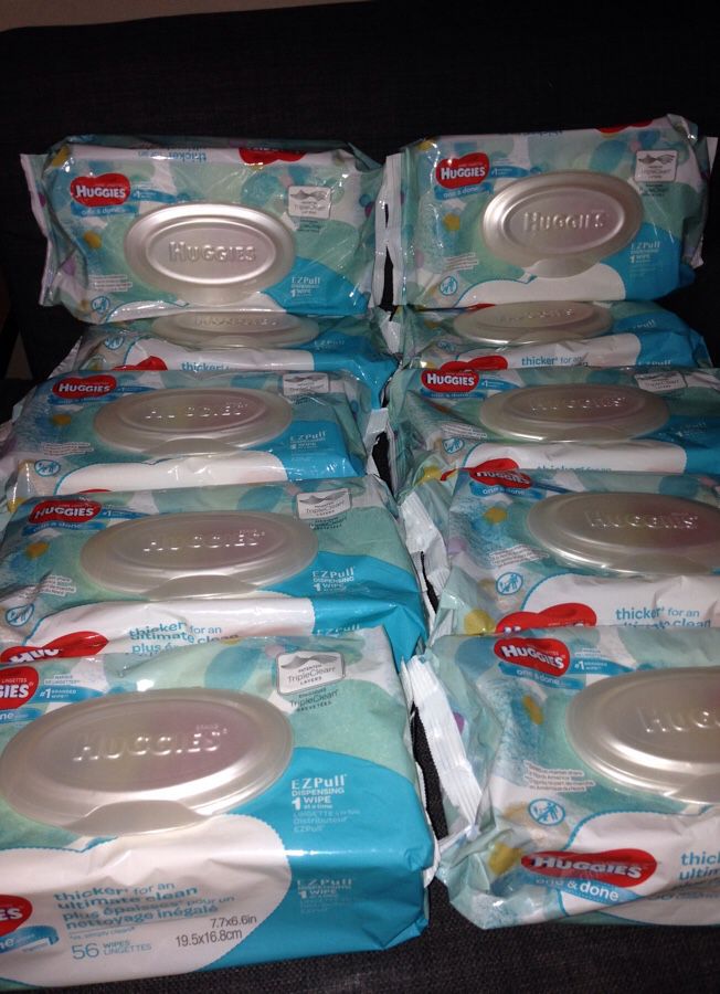 1#10 Packs of Huggies Wipes. Please See All The Pictures and Read the description.