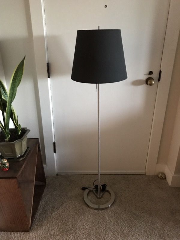 Ikea Nyfors Nickel Plated Black Adjule Height Floor Lamp Light W Ikea Nyfors Nickel Plated Black Adjule Height Floor Lamp Light W Dimmer For In Seattle Wa Offerup