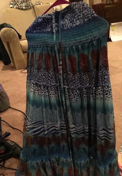 Tube shearing house dress, L, can be worn as skirt. D