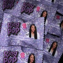 custom ring pops