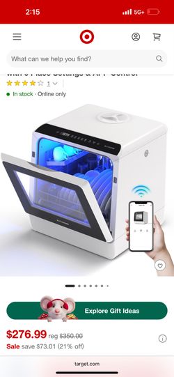 BlitzHome Portable Dishwasher