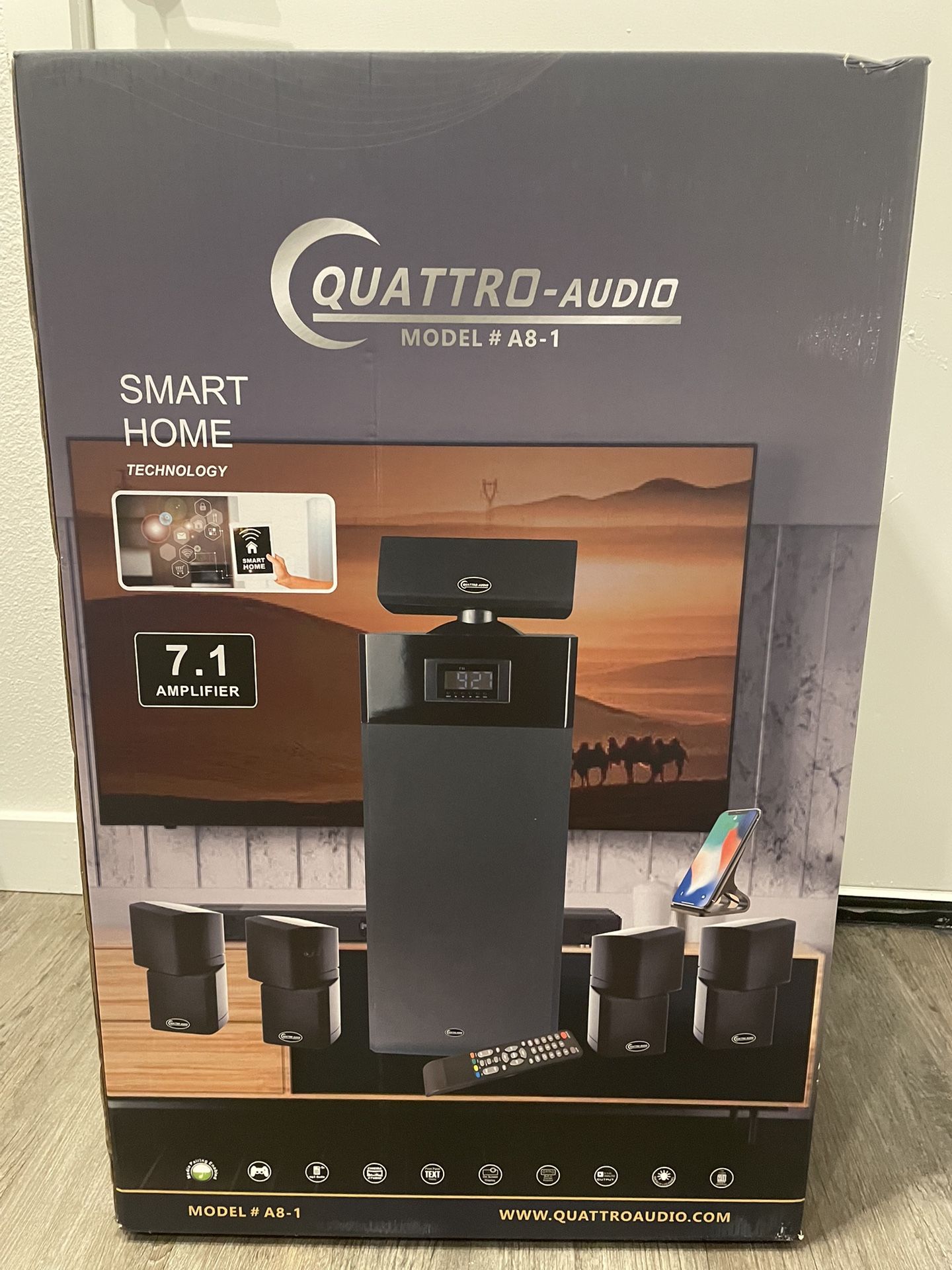 Quattro Audio Model #A8-1 - Smart home Sound System 