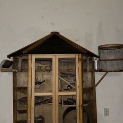 Wooden Rodent Cage
