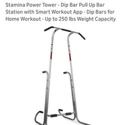 Stamina Power Tower Pull-up Home Workout Equipment