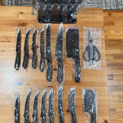 Premium 16-Piece Kitchen Knife Set  Brand New