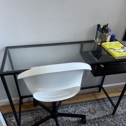IKEA Glass Desk Table 