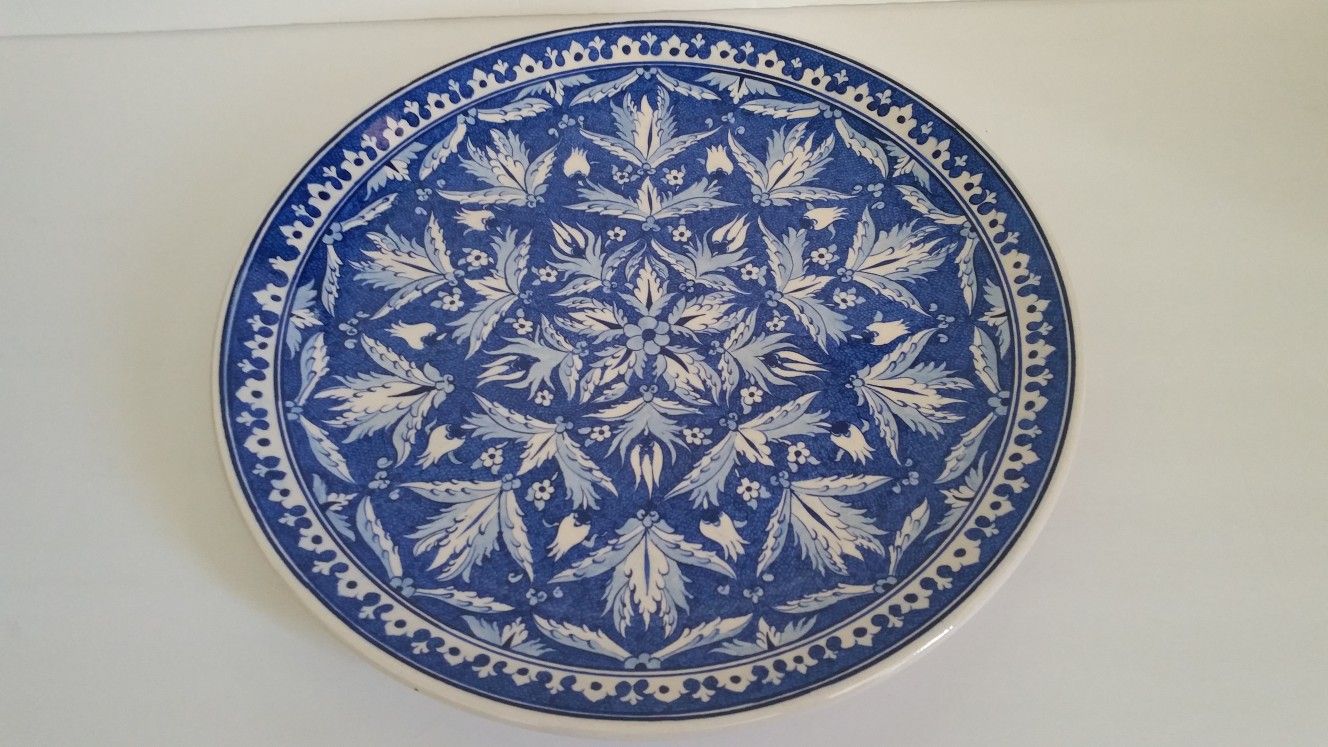 Blue and White Platter