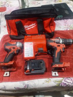 Milwakee combo compat drill regular drill 155.00