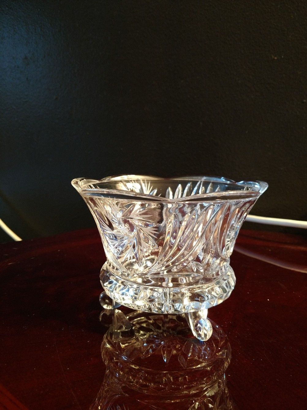 Footed Crystal Bowl