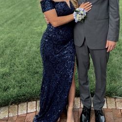 Windsor Navy Blue Prom Dress 