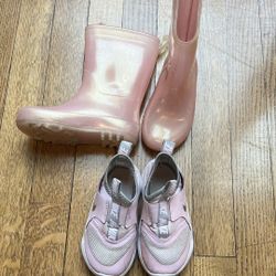 Toddler Rain-boots  And Shoes - Size 7 - $20