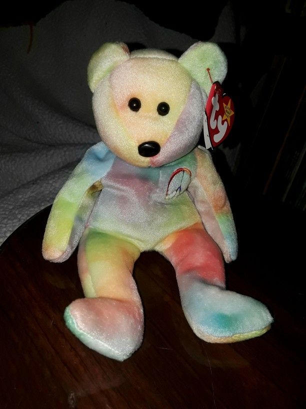 Peace The Bear Original Return Beanie Baby 