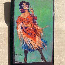 Spanish Dancer Refrigerator Magnet — Flowers in her Hair