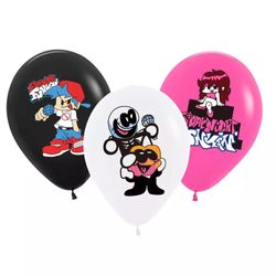 Friday Night Funkin Game 15pcs Latex Balloon 