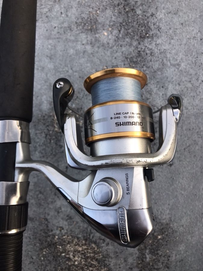 Shimano Sedona 4000fd reel + Shimano Tejera 7ft rod.