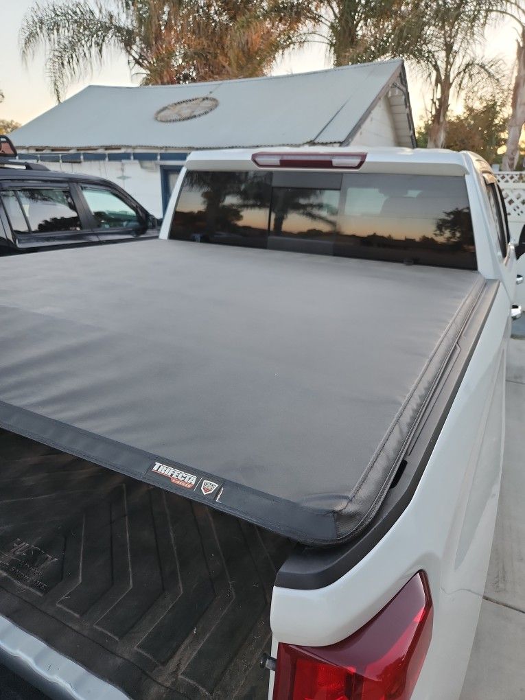 5.8  Feet Truck Bed Cover 2021 Silverado Folded