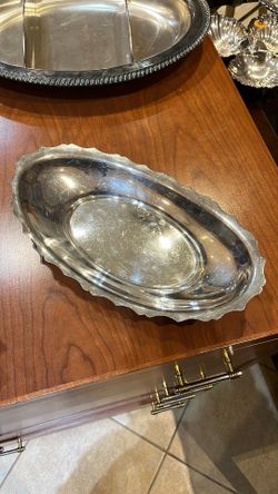 Fisher Jack Shepard Silver Plate Oval Bowl