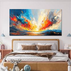 Canvas Wall Art Decorations Canvas Art Wall Decor Vintage Green Wall Art Decor Wall Pictures for Living Room Artwork for Walls Colorful Flower Wall Ar