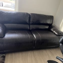 Black Sofa Reclinable 