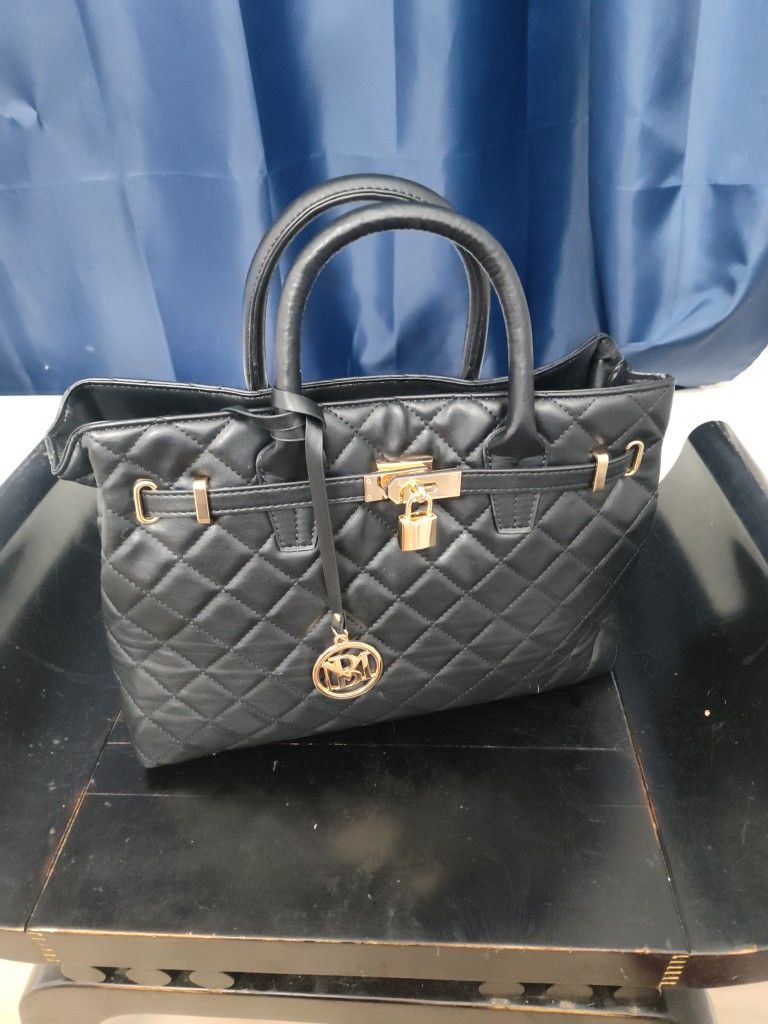 Badgley Mischka Purse Onyx Black Authentic Luxury Bag With Authentic Stitched Label