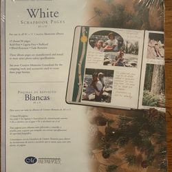 Creative Memories 8 1/2 x11 White Pages
