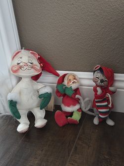 Annalee Christmas Cat Santa Mouse