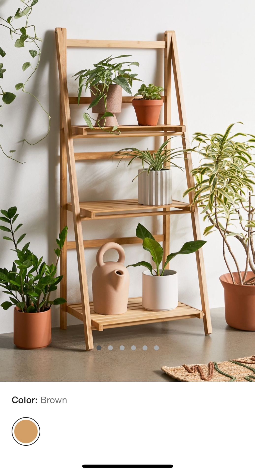 Urban Outfitters Levi Storage Bamboo Shelf $79 NIB