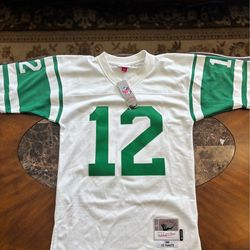 Joe Namath New York Jets White Mitchell & Ness Jersey Size Small